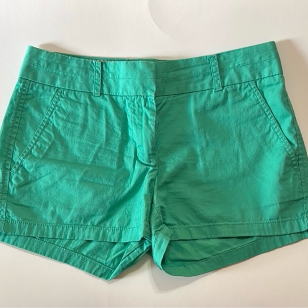 J. Crew Green Cotton Blend Bermuda Shorts 00